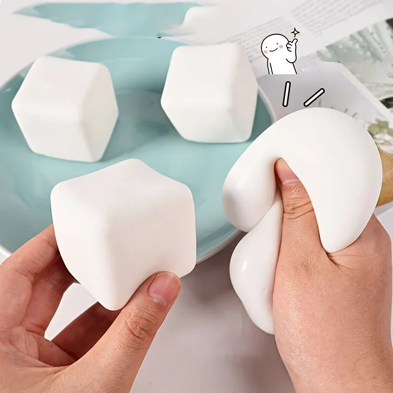 Adults Squishy Tofu Stress Balls Autism Sensory Toys Stress  Anxiety