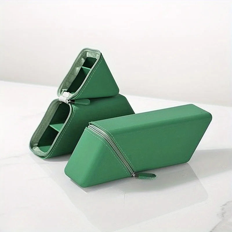 Foldable Silicone Pen Holder-Large Capacity Expandable Pencil Cup for