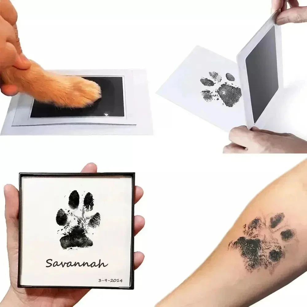 Baby Handprint Footprints Ink Pads for Pet Safe Non-toxic No-Touch