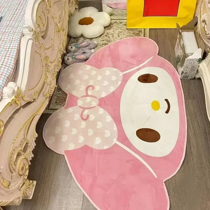 Kawaii My Melody Carpet Kawaii Home Soft Fur Rugs Girls Bedroom Living