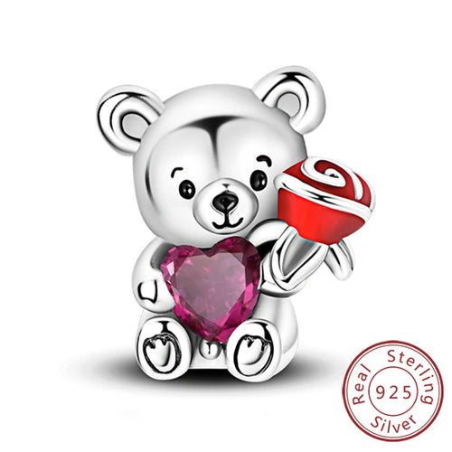 Hot Sale Charm Bead Pendant 925 Sterling Silver Firefly Love Heart