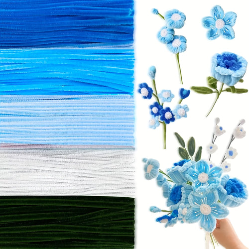 500/600 Pieces Pipe Cleaners Chenille Stems 12 Inch Craft Supplies