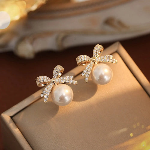 2 Pieces Of Women's Trendy Cross Studded Diamond Earrings For Outdoor
