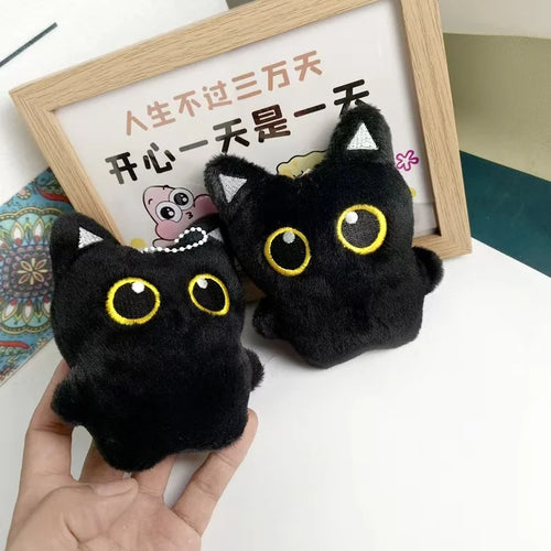 CuteBlack Cat plush toy Doll Small Pendant Cuddly Pillow Cushion Ins