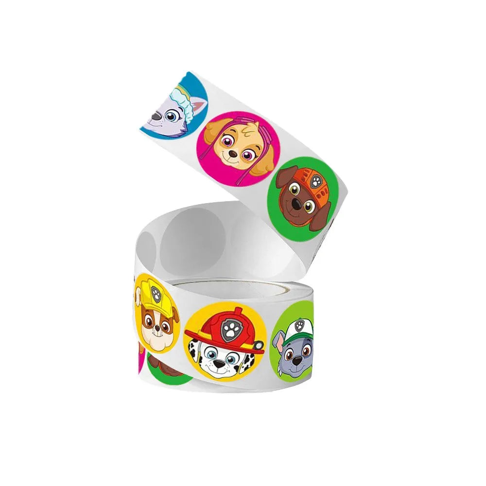New 500PCS Paw Patrol Children's Cartoon Stickers Cute Kids Stationery