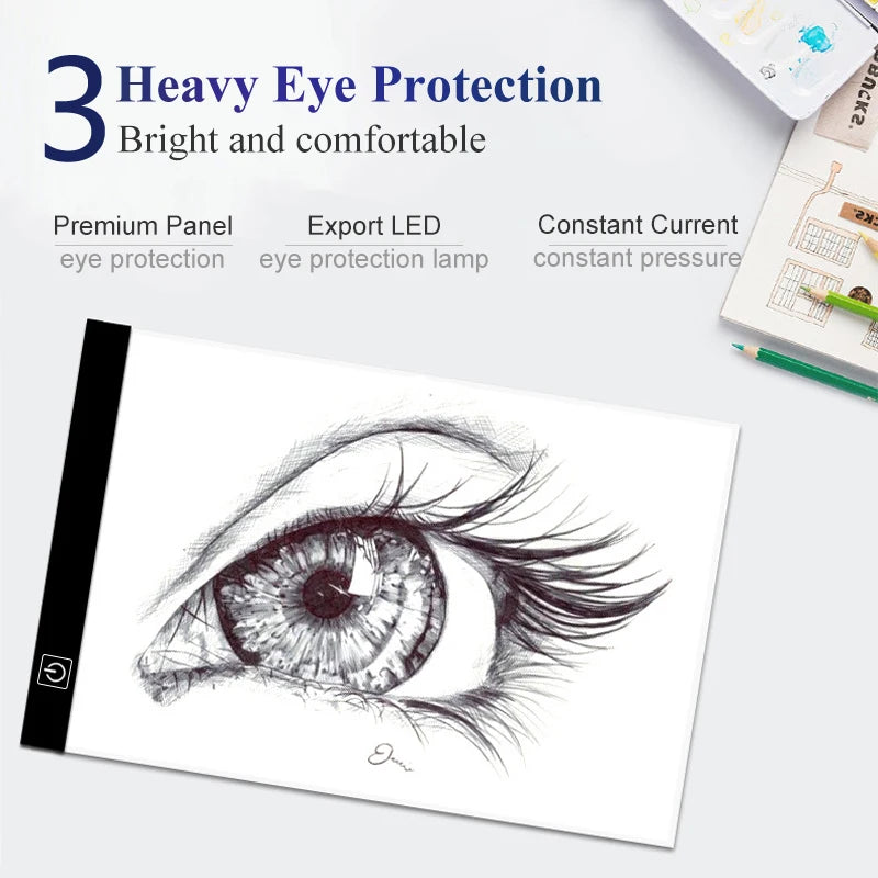 Led Drawing Copy Pad 3 Level Dimmable Board Table Animation Painting