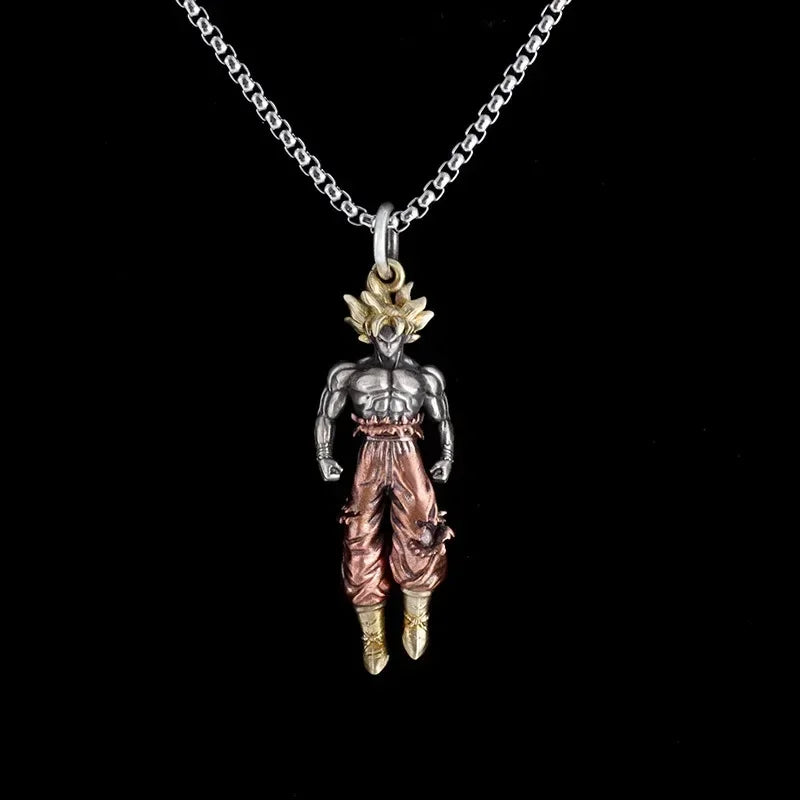 Dragon Ball Son Goku Metal Necklace Anime Characters Men Women Retro