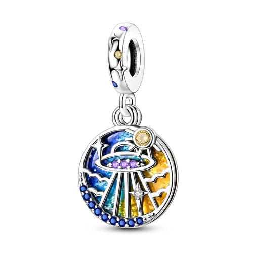 New 925 Sterling Silver Charms Beads Pendants Colorful Tree of Life
