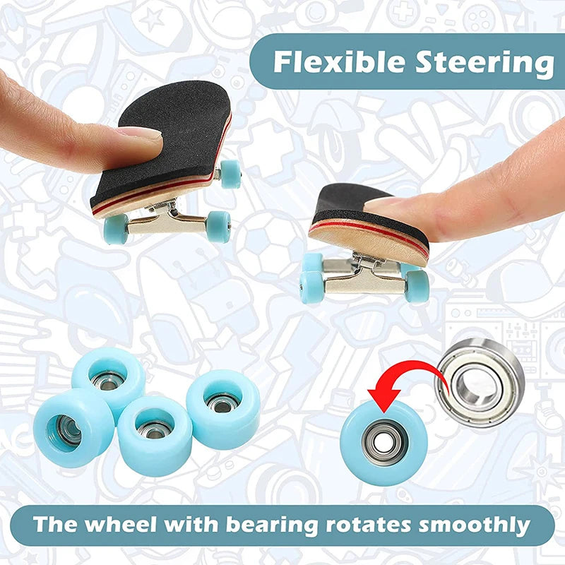 Puzzle Toy Finger Skateboard Maple Wood Fingerboard Hobbies Novelty