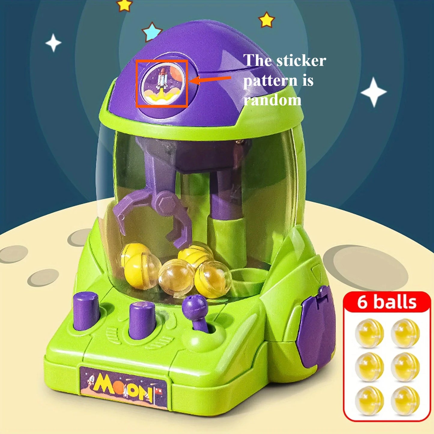 Space Rocket Crawler, Ball Pincer, Egg Twister - Use this toy as a