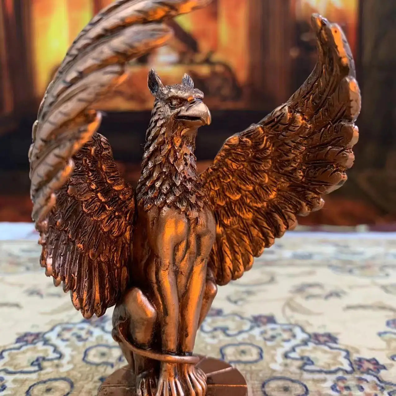 Mythological Griffin Figurine Griffindo Figure Resin Craft Desktop
