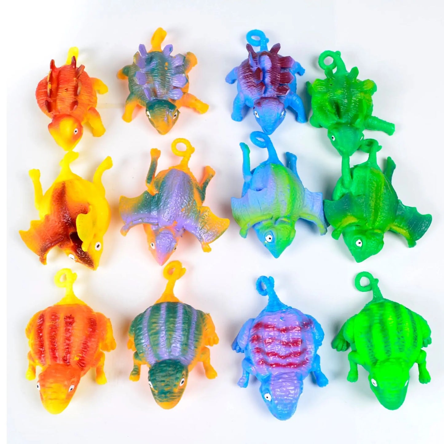 3PCS Kids Funny Dinosaur Animals Inflate Vent Balls Toy Squeeze Soft