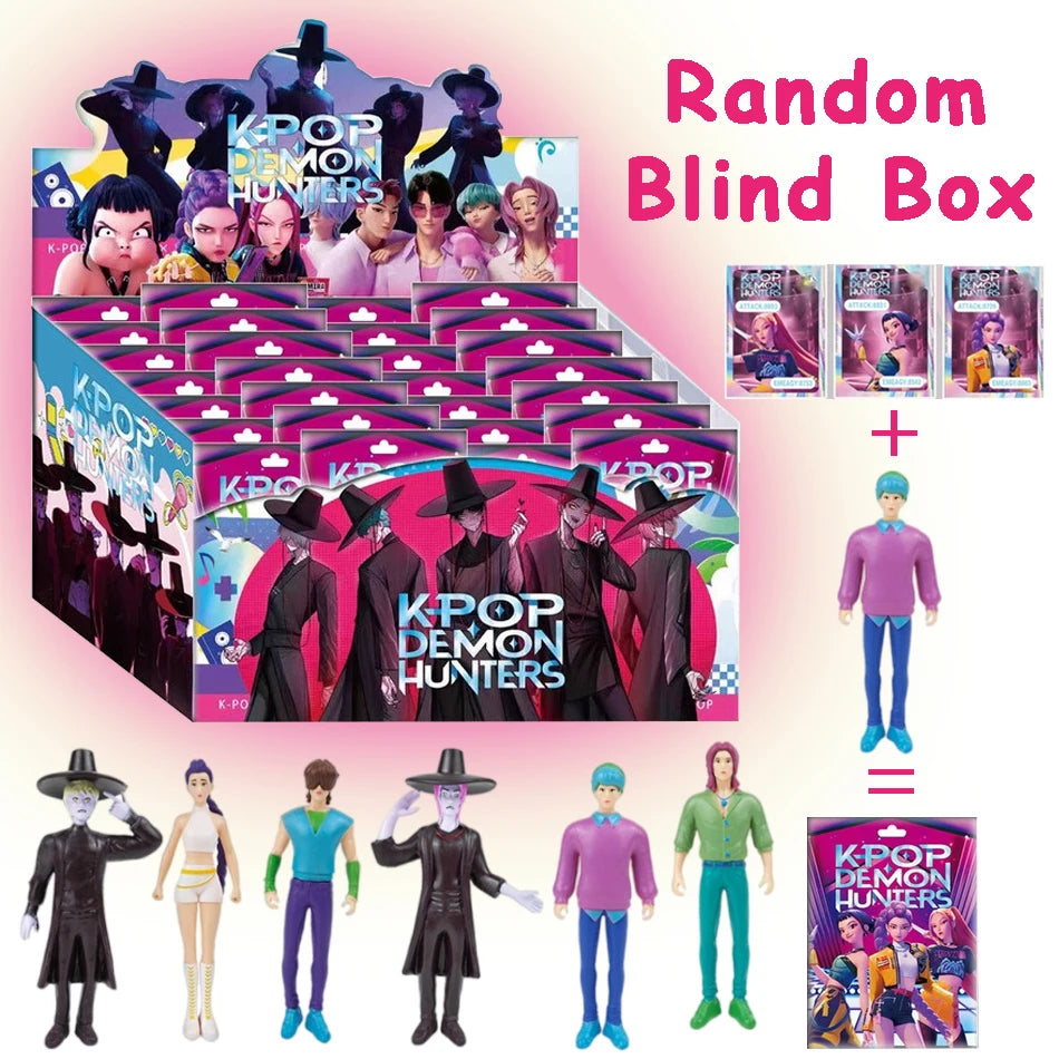 24pcs Random Blind Box 5.3-11.5cmAnime KPop Demon Hunters Girl Group