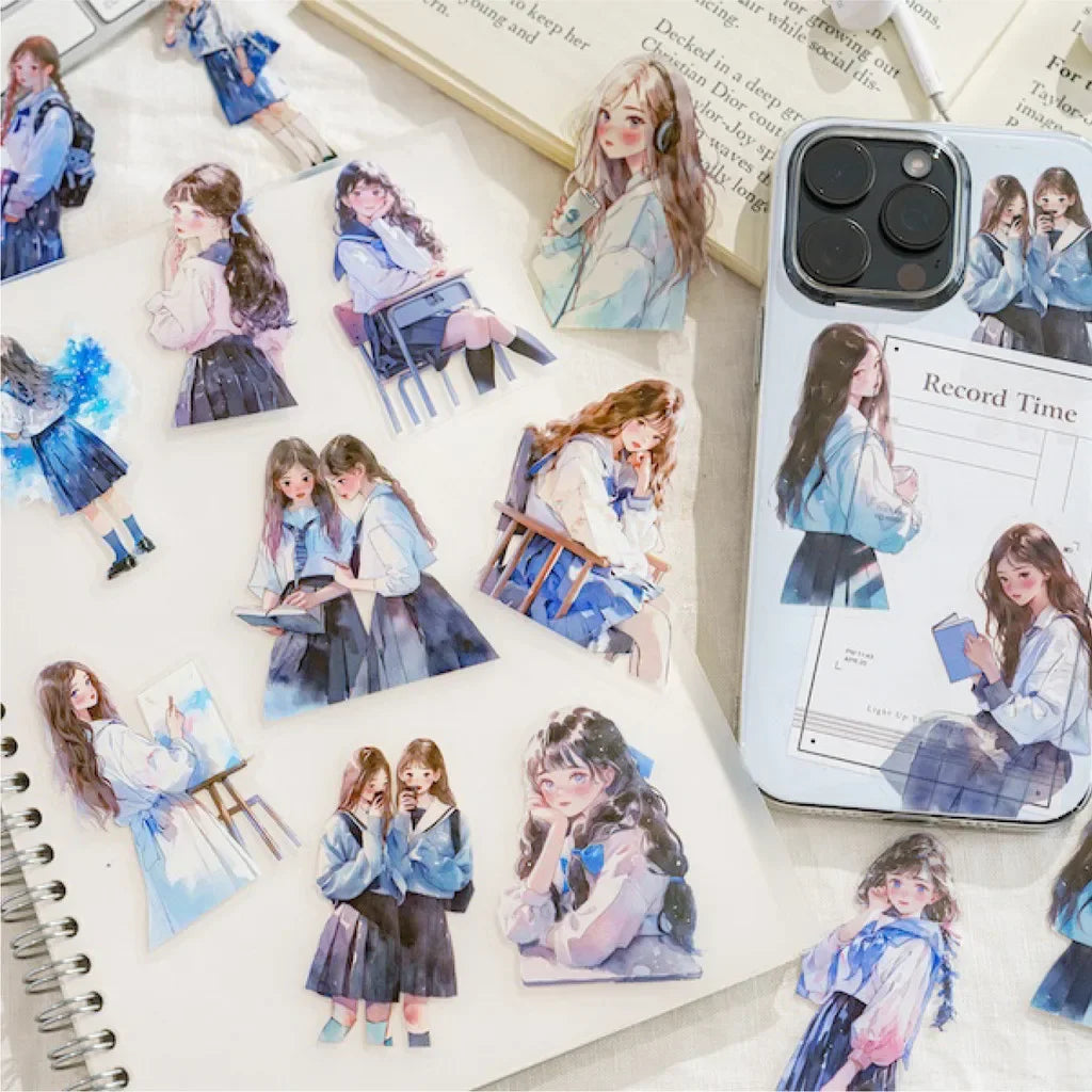 30pcs/pack Cute Cartoon Stickers DIY Scrapbooking Collage Junk Journal