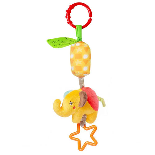 Soft Giraffe Zebra Animal Handbells Rattles Plush Infant Baby