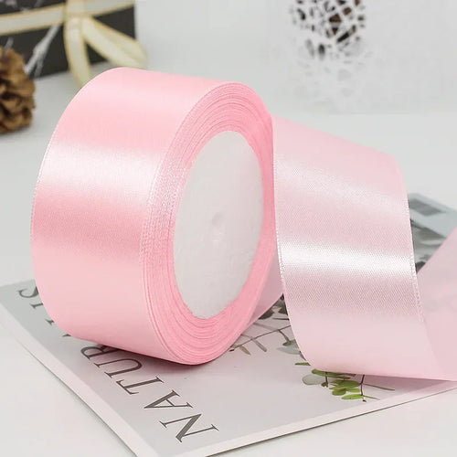 25yards/Roll 40mm Satin Ribbons Crafts Bow DIY Gift Wrap Wine Red
