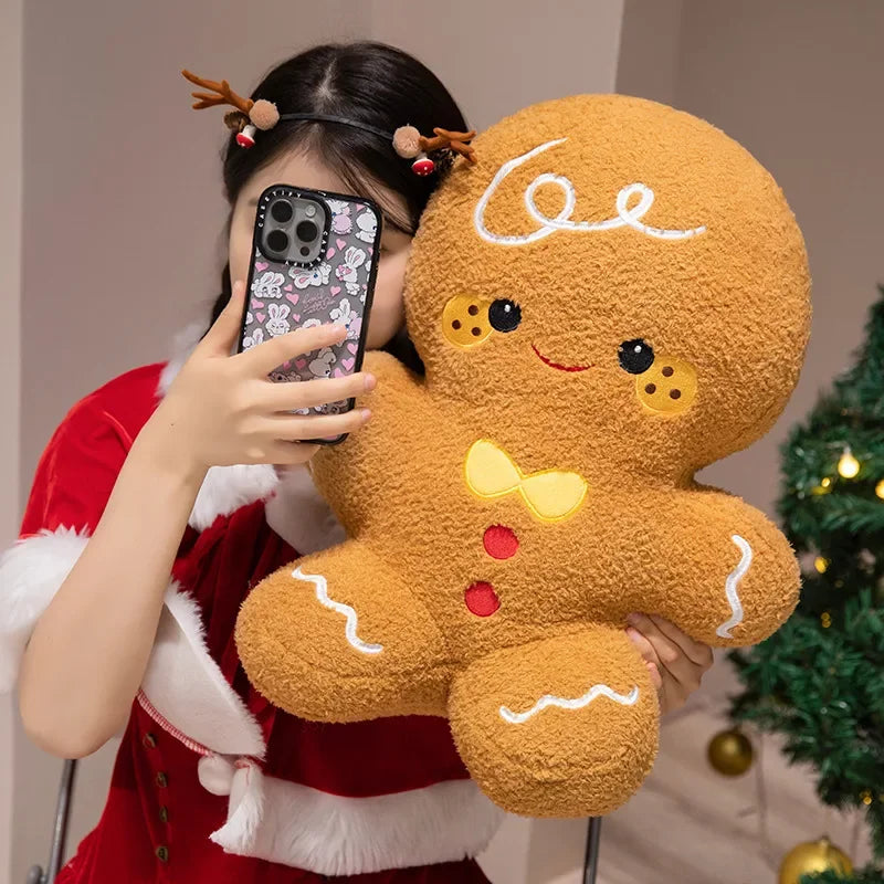 Cute Santa Claus & Elk Snowman Gingerbread Man Plush Toys Stuffed