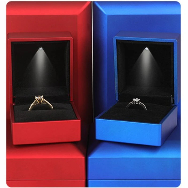 Wholesale LED Ring Box Jewelry Box for Wedding Ring Engagement Ring