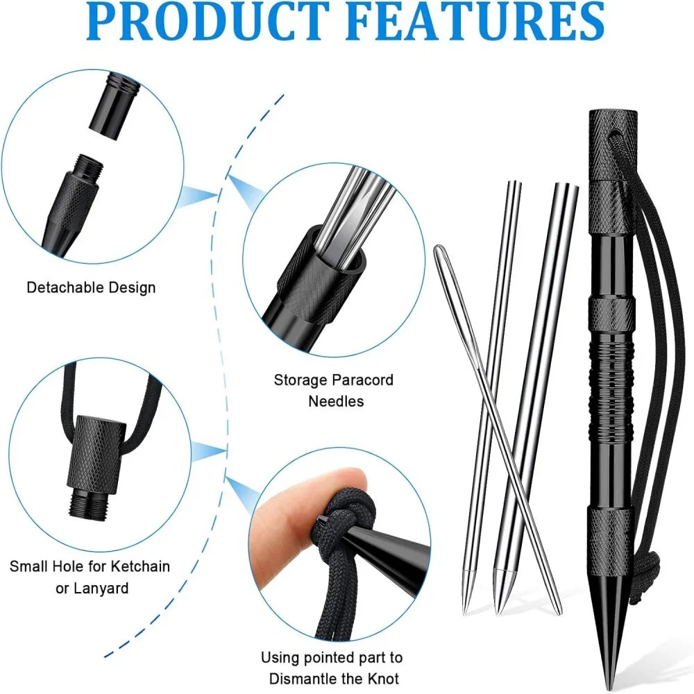 Multifunctional Paracord FID Tool Kit Stainless Steel Marlinspike