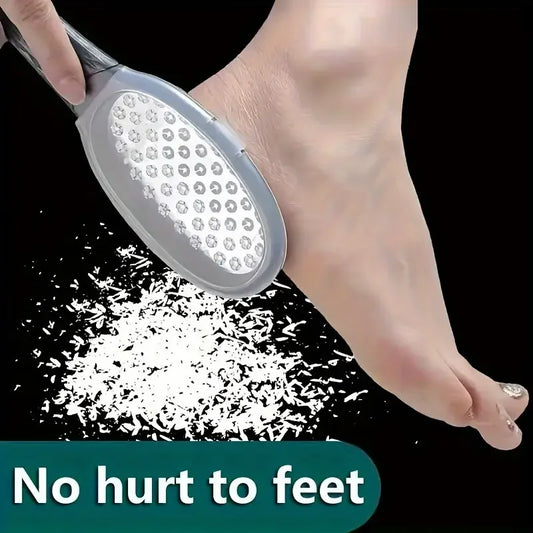 Stainless Steel Foot File - Anti-Splash Ergonomic File with