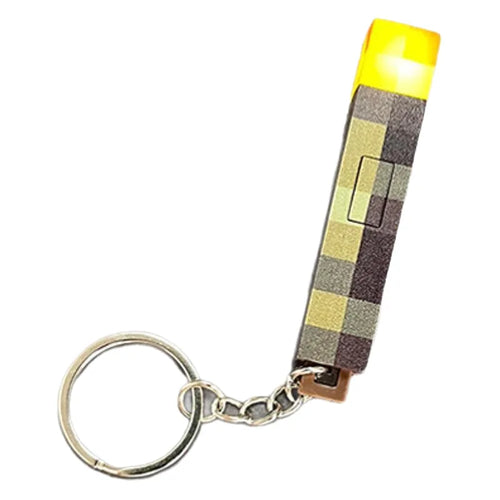 MC Game Mini Torch Flashlight LED Light USB Rechargeable Torch