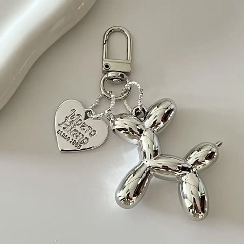Jelly Cute Jelly Balloon Dog Keychain Pendant Cartoon Dog Chain