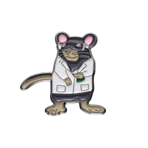 Trust Me I'm a Doctor Enamel Pin Animal Veterinarian Plague Doctor