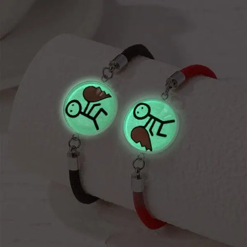 Romantic Luminous Sun Moon Couple Bracelets for Women Men Handmade