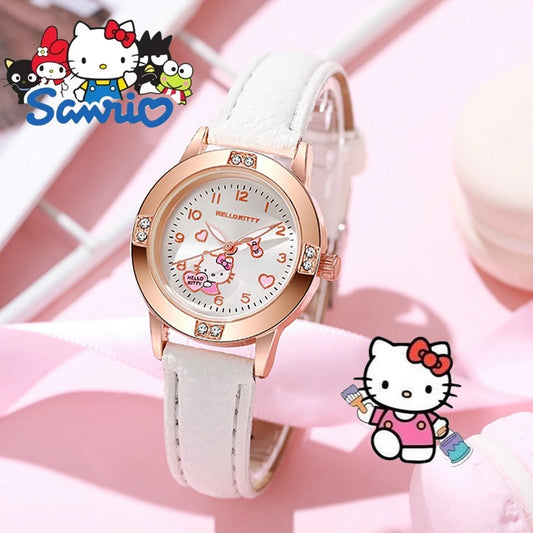 Sanrio Hello Kitty Watch Kawaii Kuromi Cinnamoroll Quartz Casual