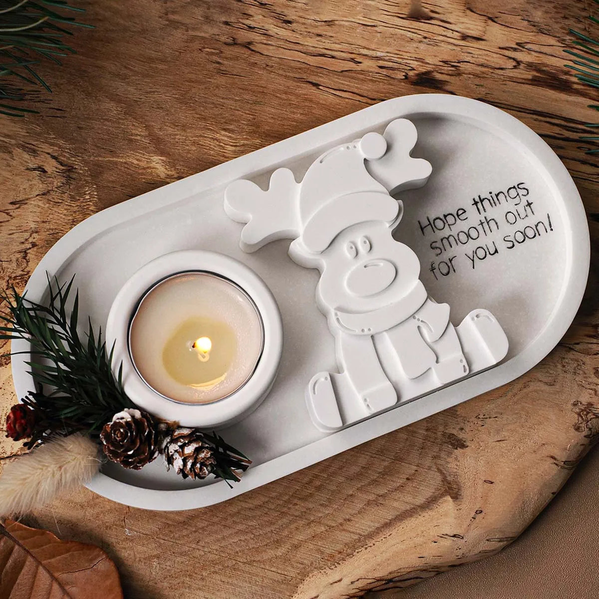 3D Reindeer Silicone Mold DIY Handmade Creative Christmas Ornament