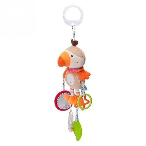 Soft Giraffe Zebra Animal Handbells Rattles Plush Infant Baby