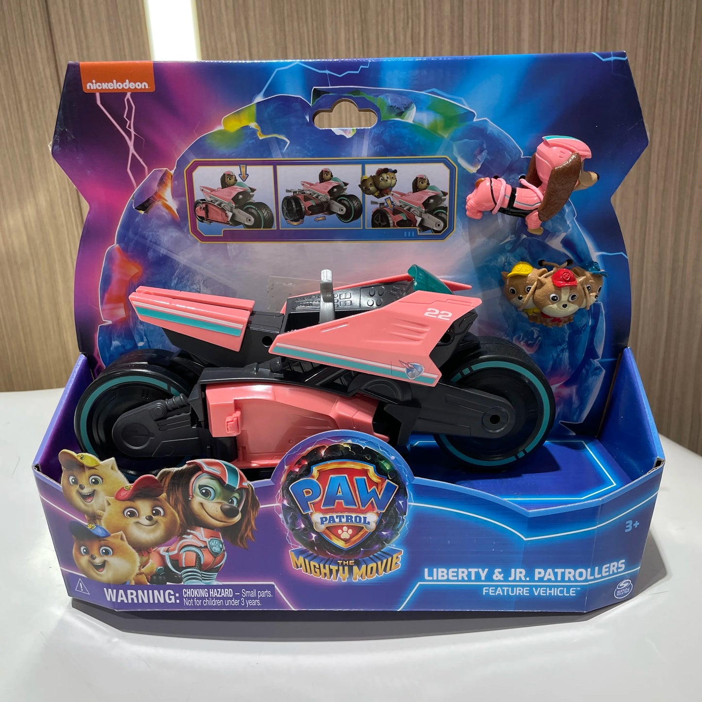 100% Original Paw Patrol Mighty Movie Liberty & Poms JR. Patrollers