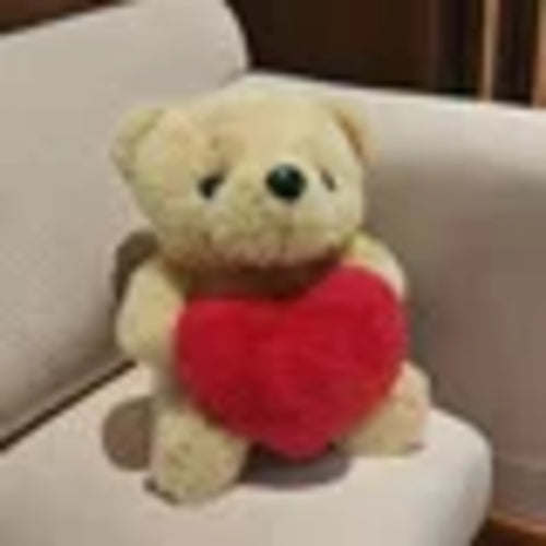 Cute Rose Bear Plush Toy Stuffed Animal Doll Romantic Gift for