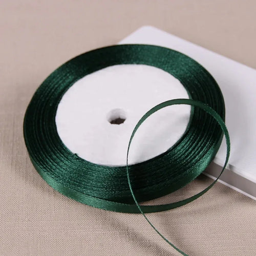 25Yards 6mm Silk Satin Ribbons for Crafts Bow Handmade accessories for