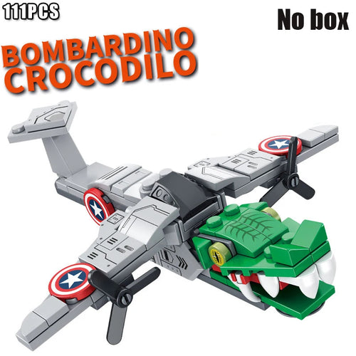 Tung Tung Sahur‌ Figure Block Toy Tralalero Tralala‌，LiriLi