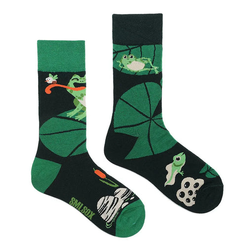 1 Pair Man Women Sock Original AB Tide Socks Colorful Cat Dog Koala