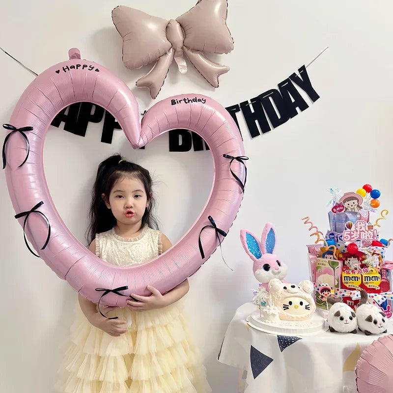 Hollow Out Love Heart Balloon Birthday Party Decoration Cute Love