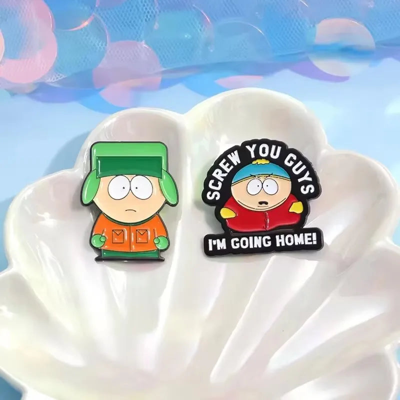 Cartoon Animated Character Enamel Pins Custom Cute Metal Brooches