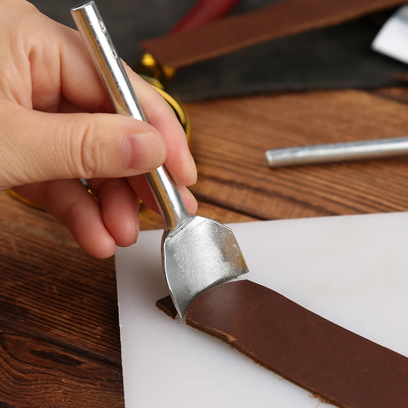KRABALL 3-50mm Leather Cutter Half Round Punch DIY Leather Cowhide