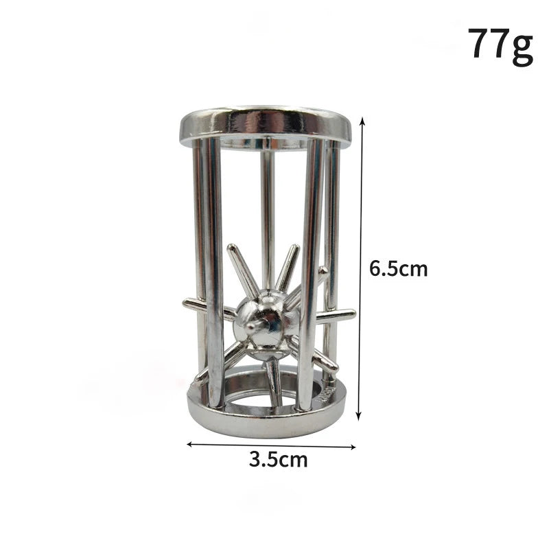 Lock Puzzles Classic IQ Metal Brain teaser Magic Baffling Puzzles Game
