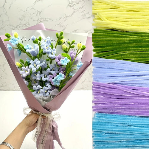500/600 Pieces Pipe Cleaners Chenille Stems 12 Inch Craft Supplies
