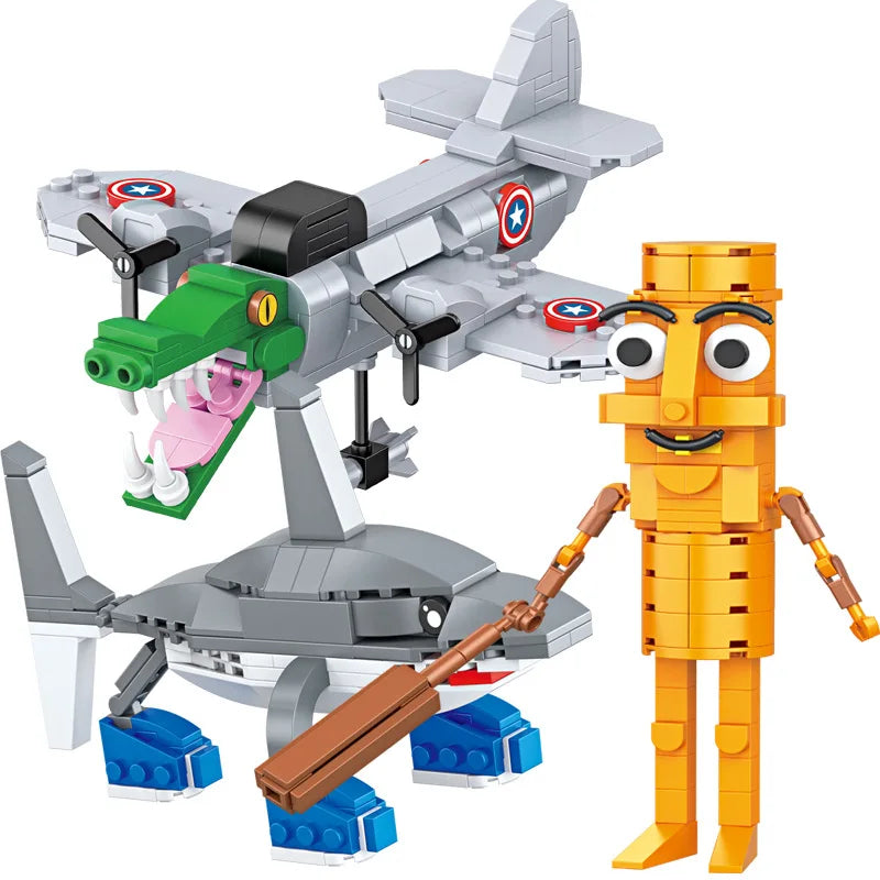 Tung Tung Sahur‌ Figure Block Toy Tralalero Tralala‌，LiriLi