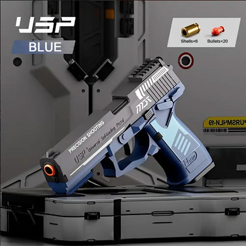 Csnoobs 2011 Continuous Shooting Toy Gun Throwing Shell Pistol Radish