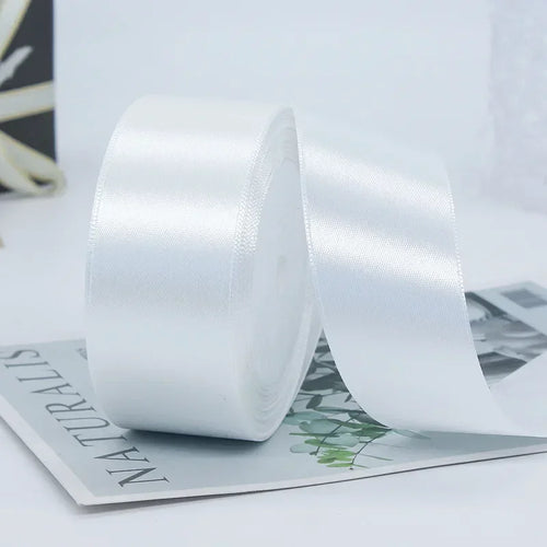 25yards/Roll 40mm Satin Ribbons Crafts Bow DIY Gift Wrap Wine Red