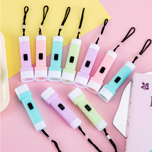 12-48 Pcs Candy Color LED Glowing Flashlight Halloween Christmas