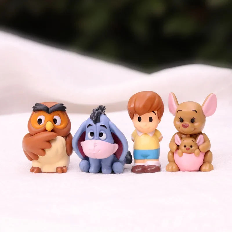 10pcs/set Cartoon Winnie The Pooh Action Figure Toy Pooh Bear Tigger