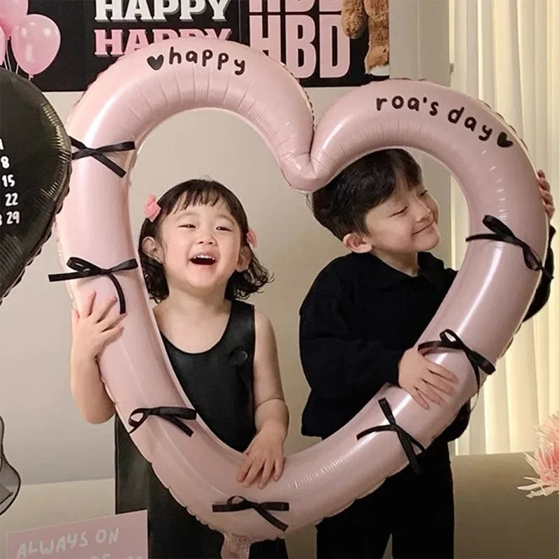 Hollow Out Love Heart Balloon Birthday Party Decoration Cute Love