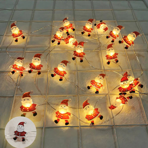 Runtowo Santa Claus Snowman LED Light String Christmas Decoration For