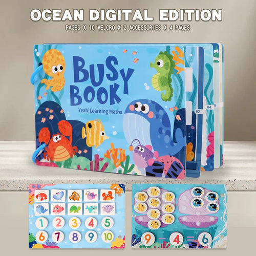 New Montessori Scene Stickers for Children DIY Hand-on Puzzle Reusable