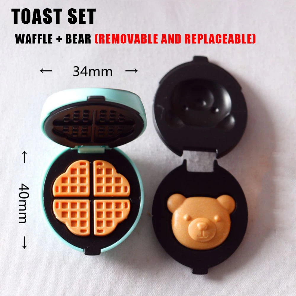 DIY Dollhouse Bear Biscuits 1/12 Miniature Furniture Toaster Oven